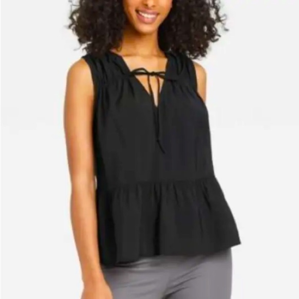 A New Day Ruffle V-neck Top